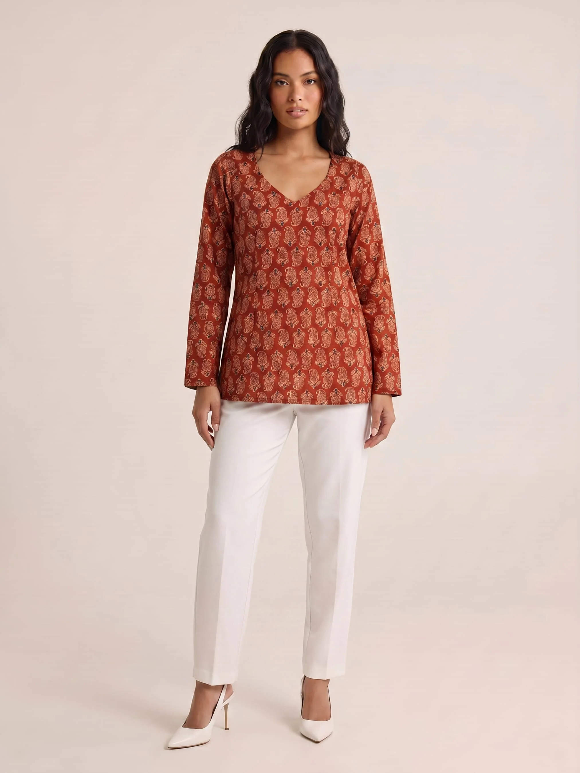 Nasreen Full Sleeve Kurti - Image 5