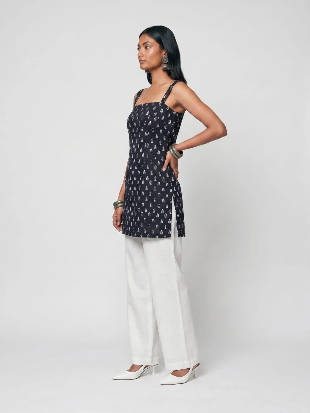 Nitara Wide Shoulder Strap Kurti - Image 3