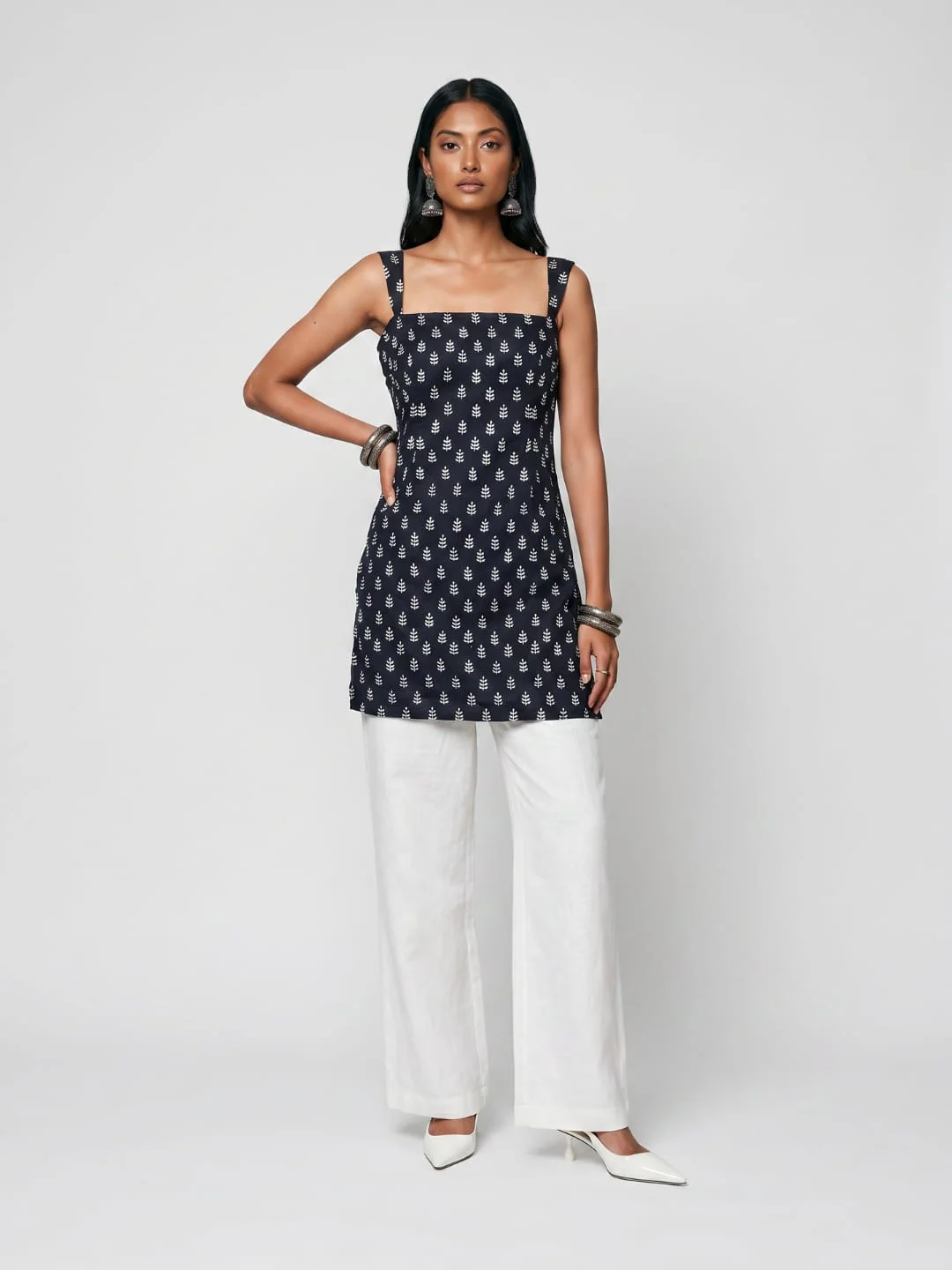 Nitara Wide Shoulder Strap Kurti - Image 5