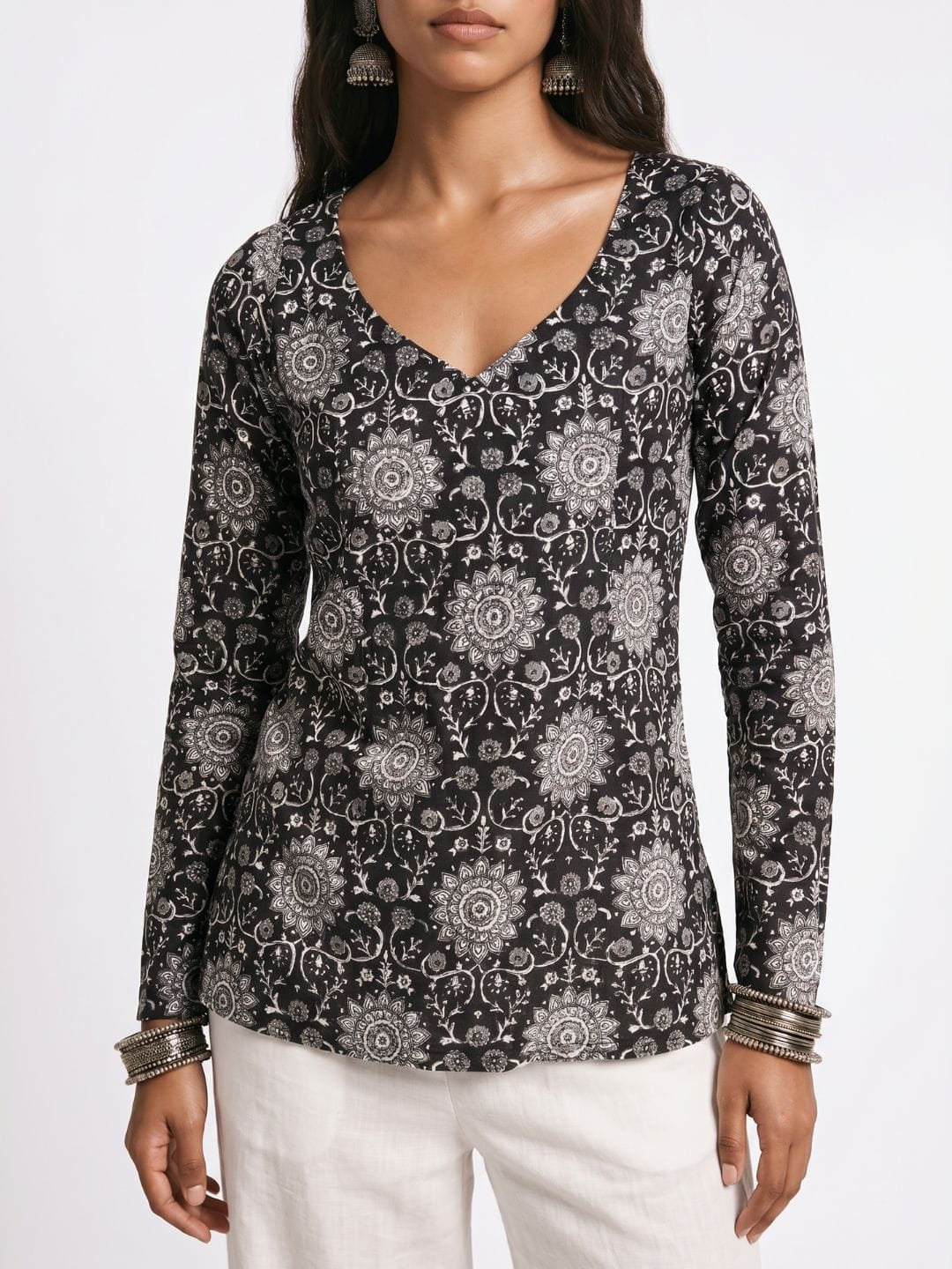 Noor Sleeved Modest Kurti - Image 4