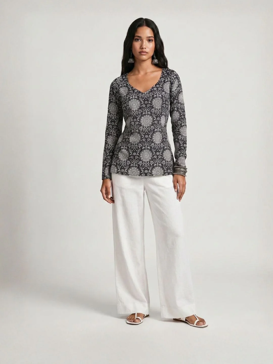 Noor Sleeved Modest Kurti - Image 5