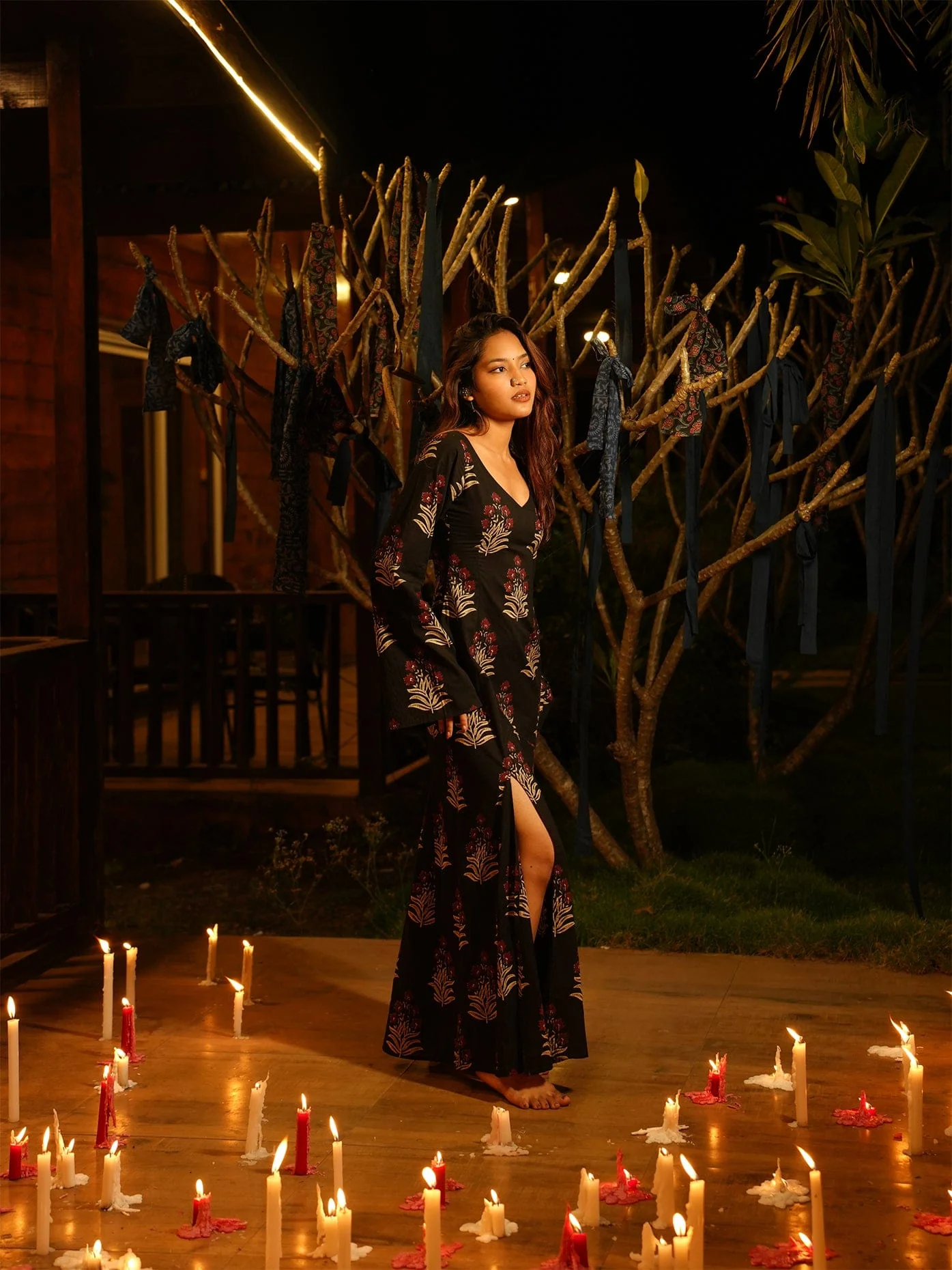 Nury Sleeved Maxi Dress - Image 4