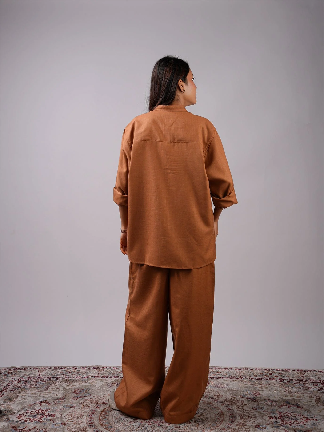 Oversized Brown Shirt - Image 3