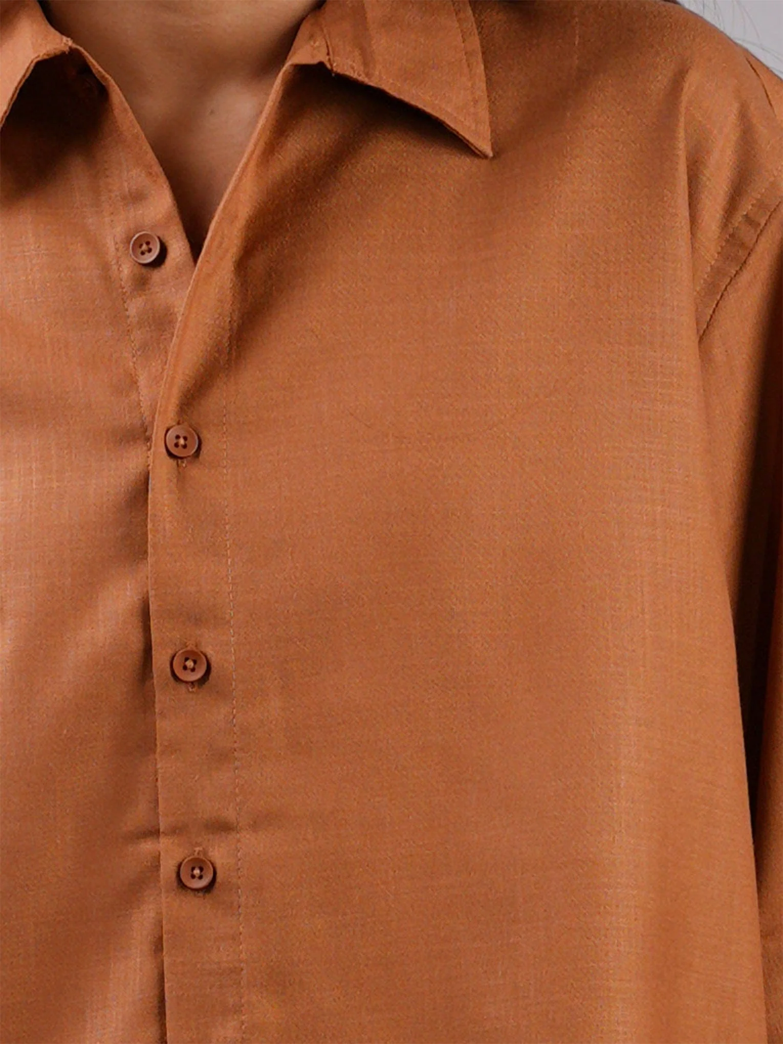 Oversized Brown Shirt - Image 5