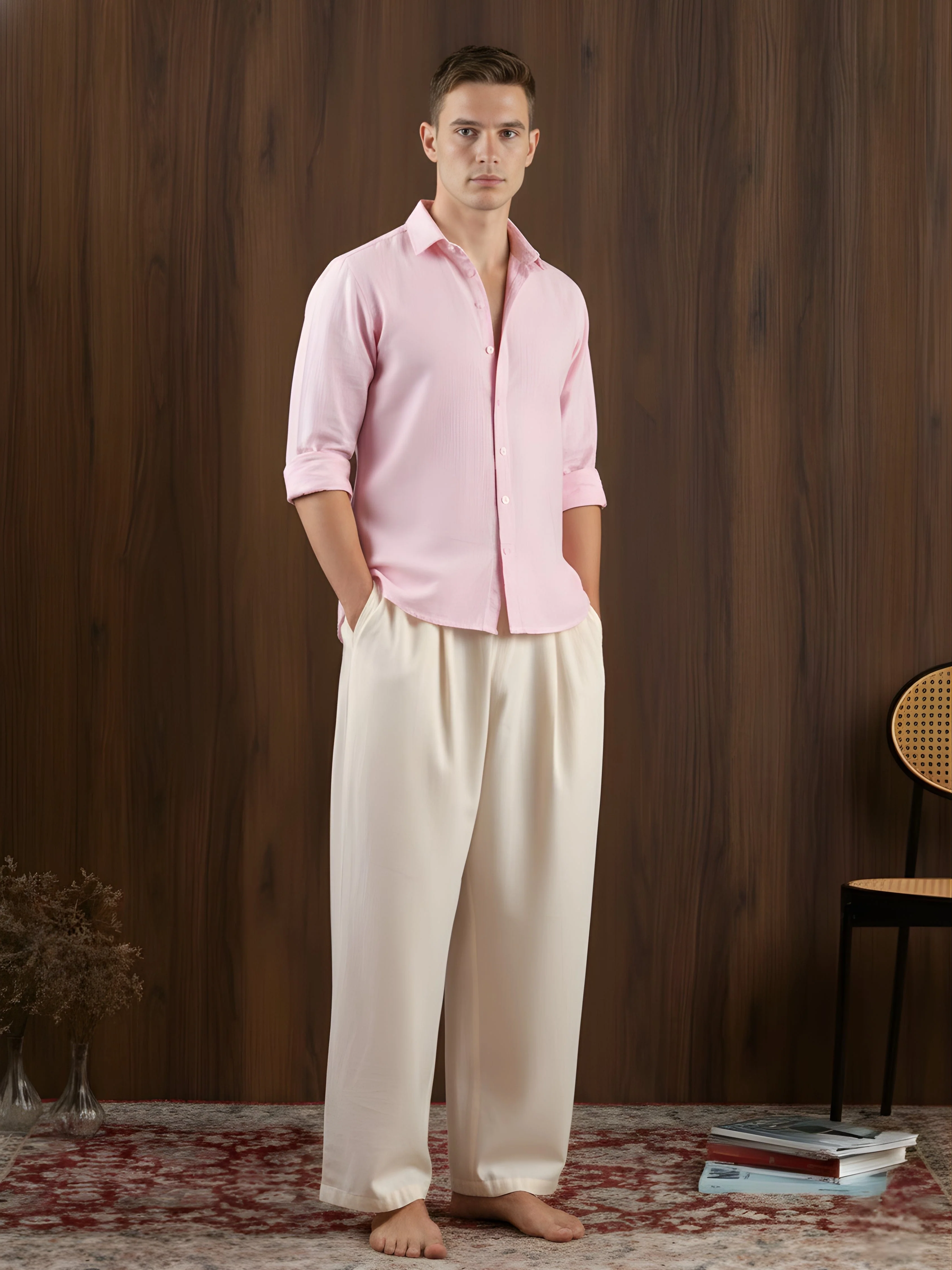 Param Fitted Linen Shirt - Image 3