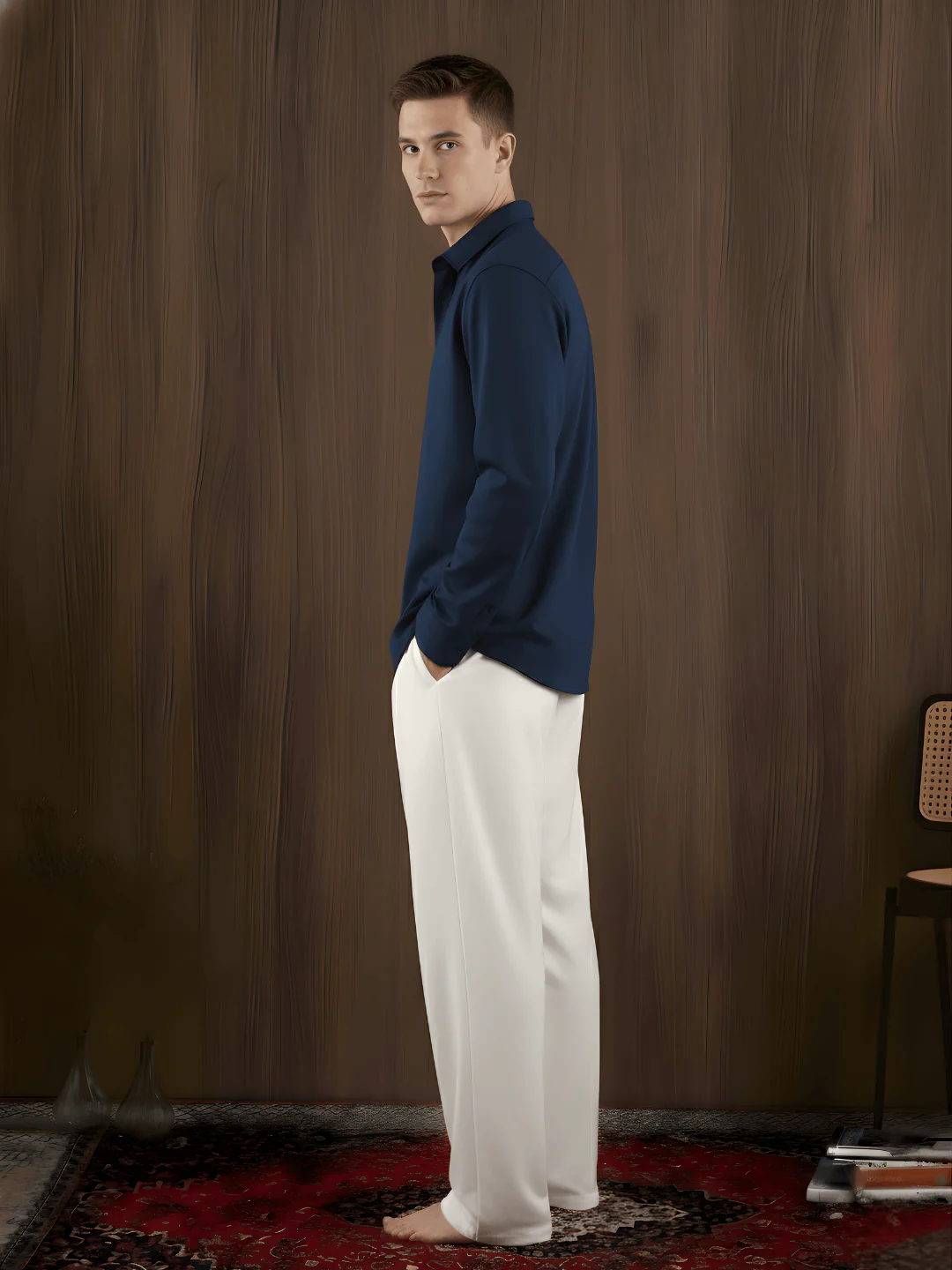 Raghav Linen Fitted Shirt - Image 3