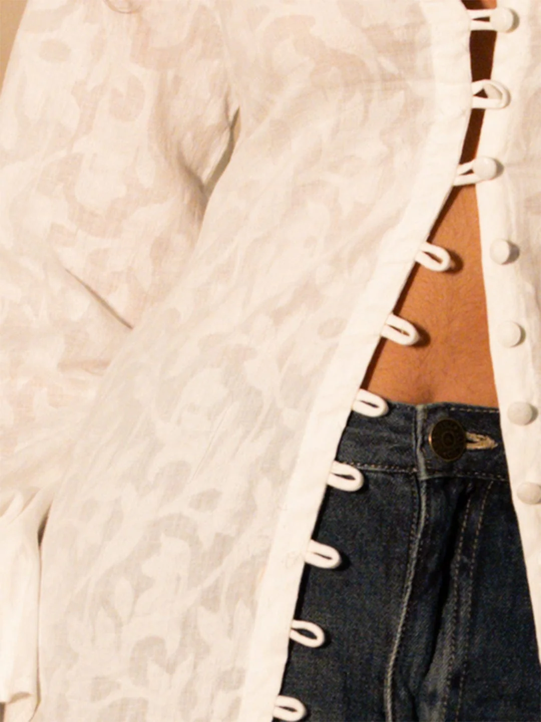 Rasha Jacquard Cape Kurti - Image 4