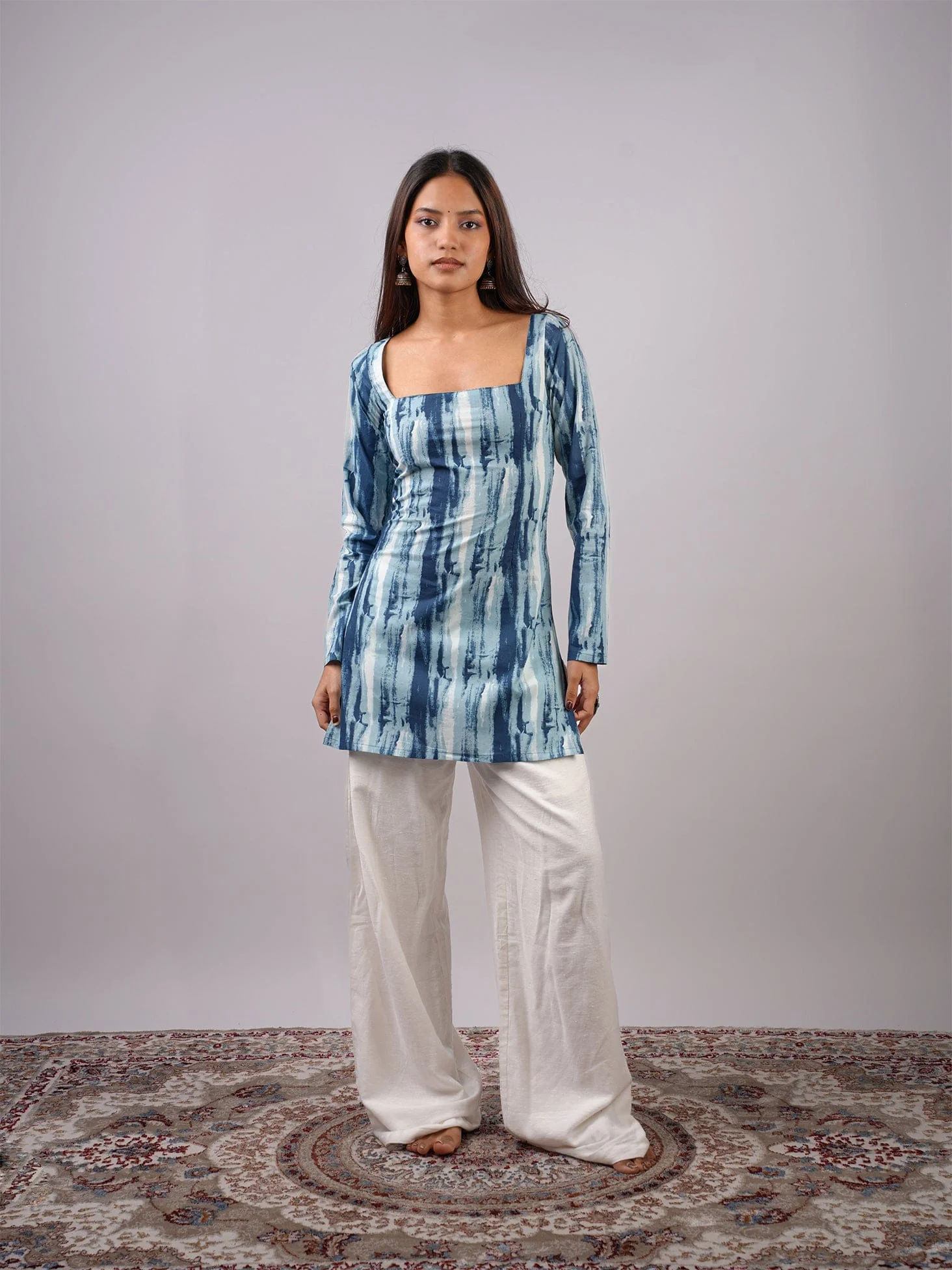 Jaya Sleeved Corset Kurti - Image 4