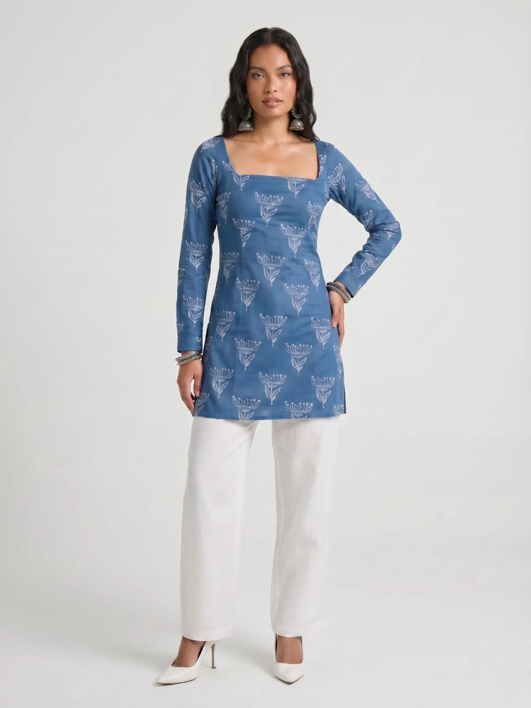 Reet Sleeved Corset Kurti - Image 3