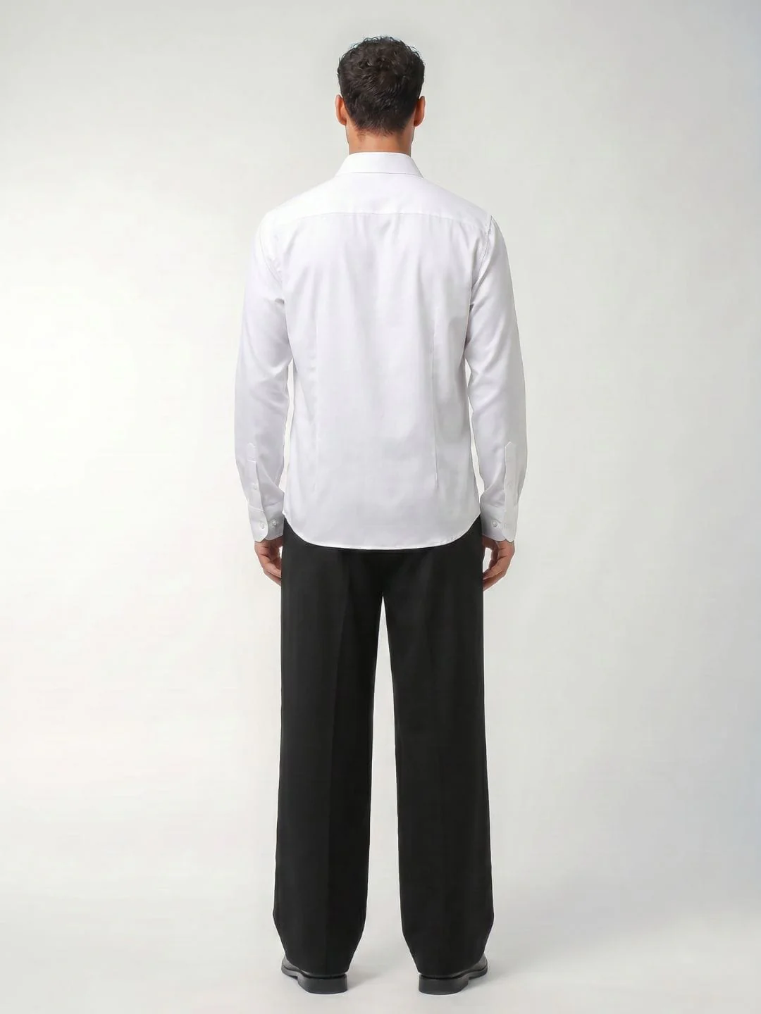 Rey White Plain Short Kurta - Image 2