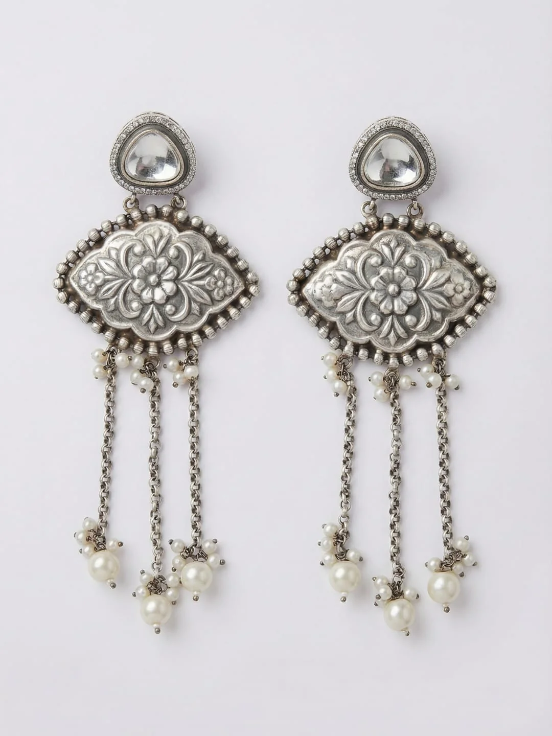 Saaj Chain Dangler Earrings - Image 3
