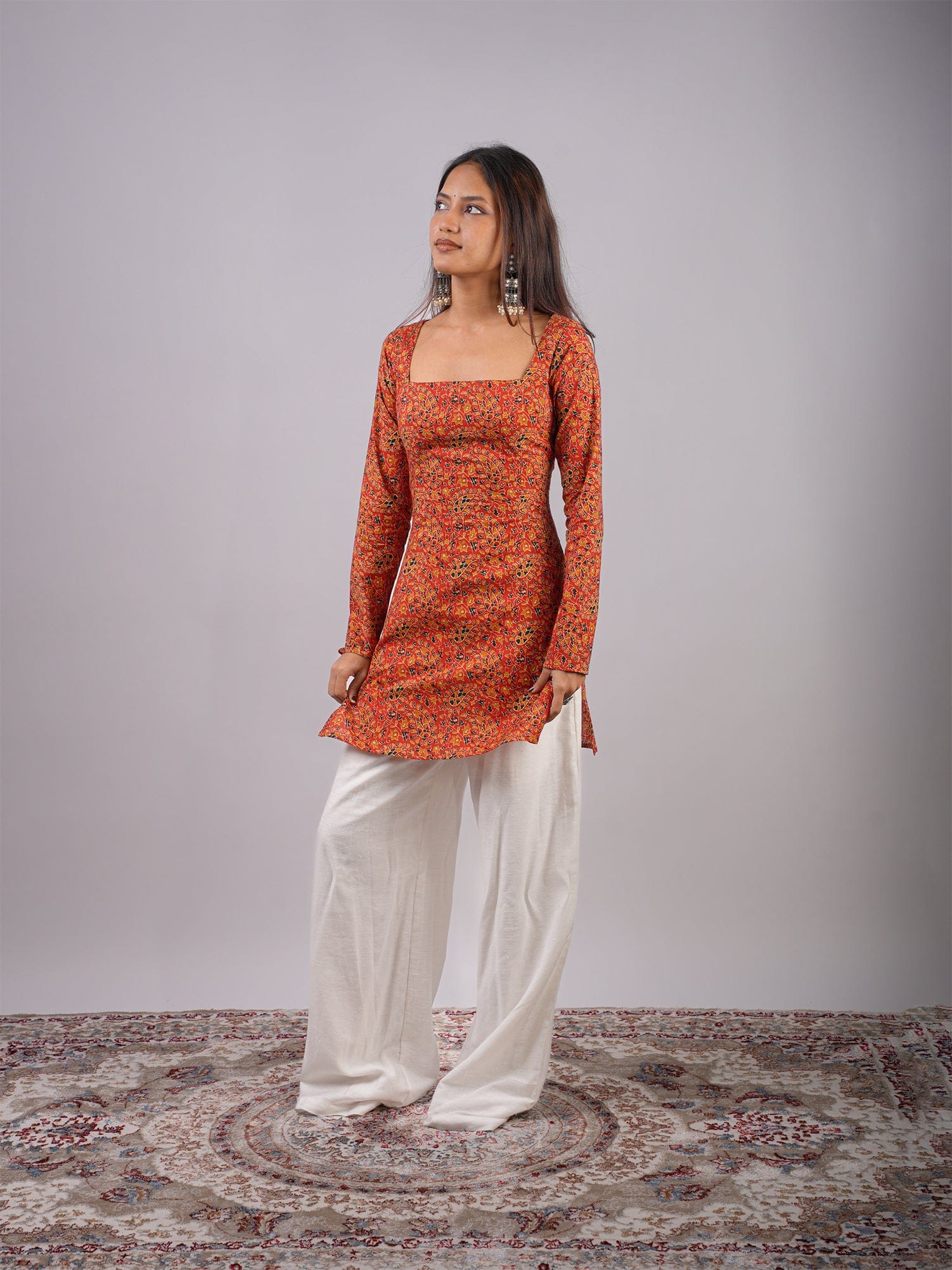 Sana Sleeved Corset Kurti - Image 3