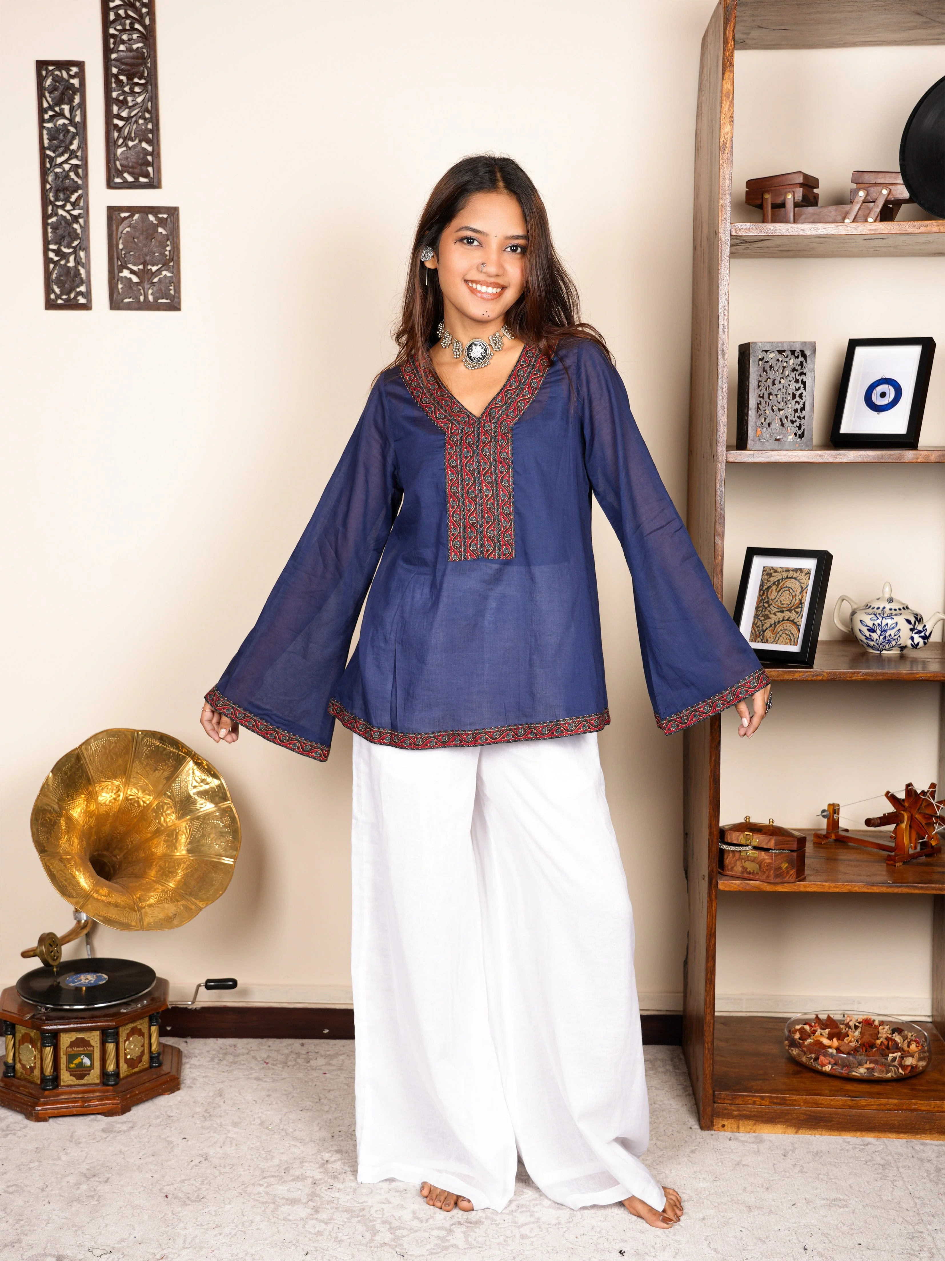 Sarayna Mul Cover-Up Kurti - Image 4