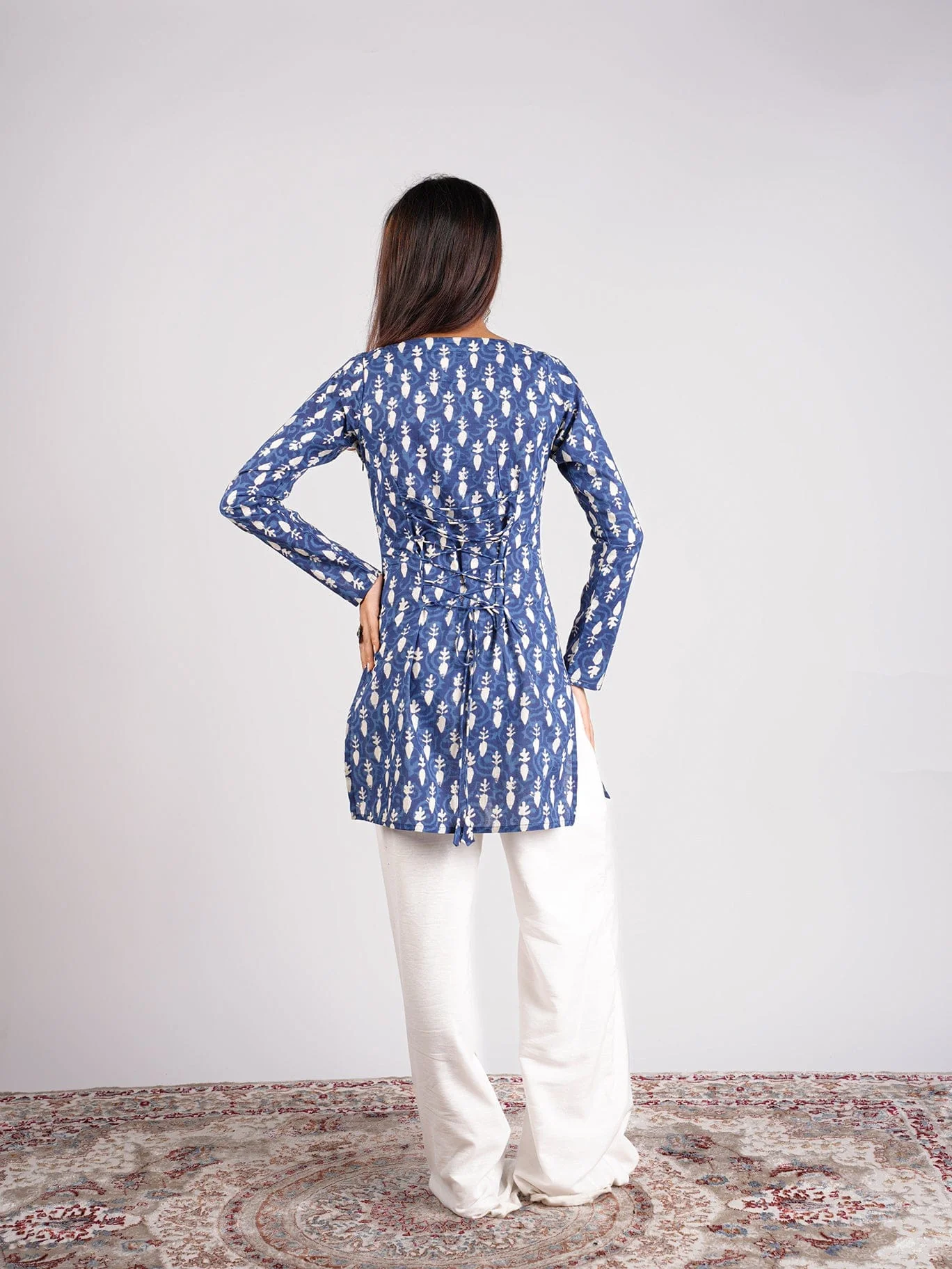 Shikha Sleeved Corset Kurti - Image 2