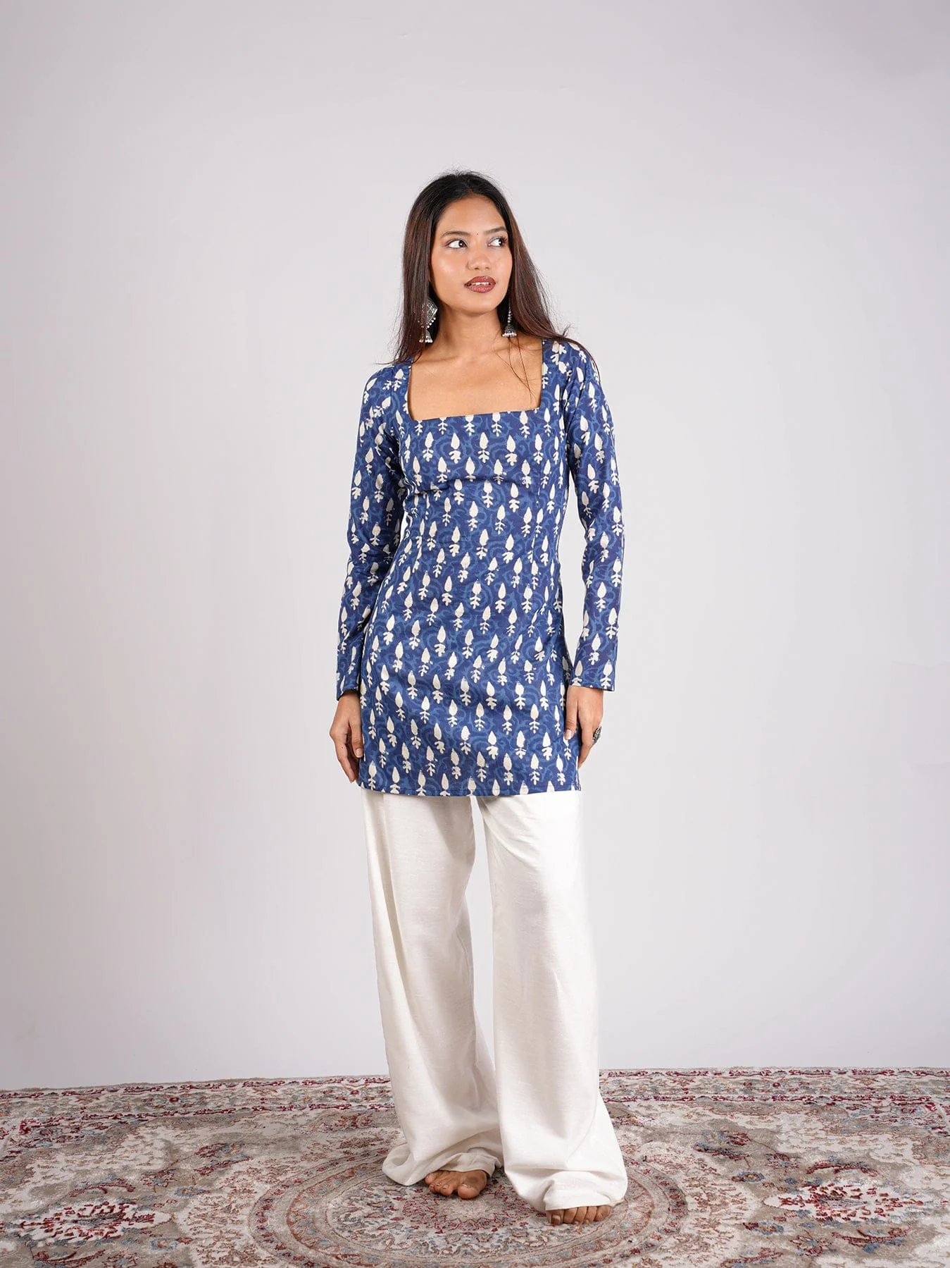 Shikha Sleeved Corset Kurti - Image 4