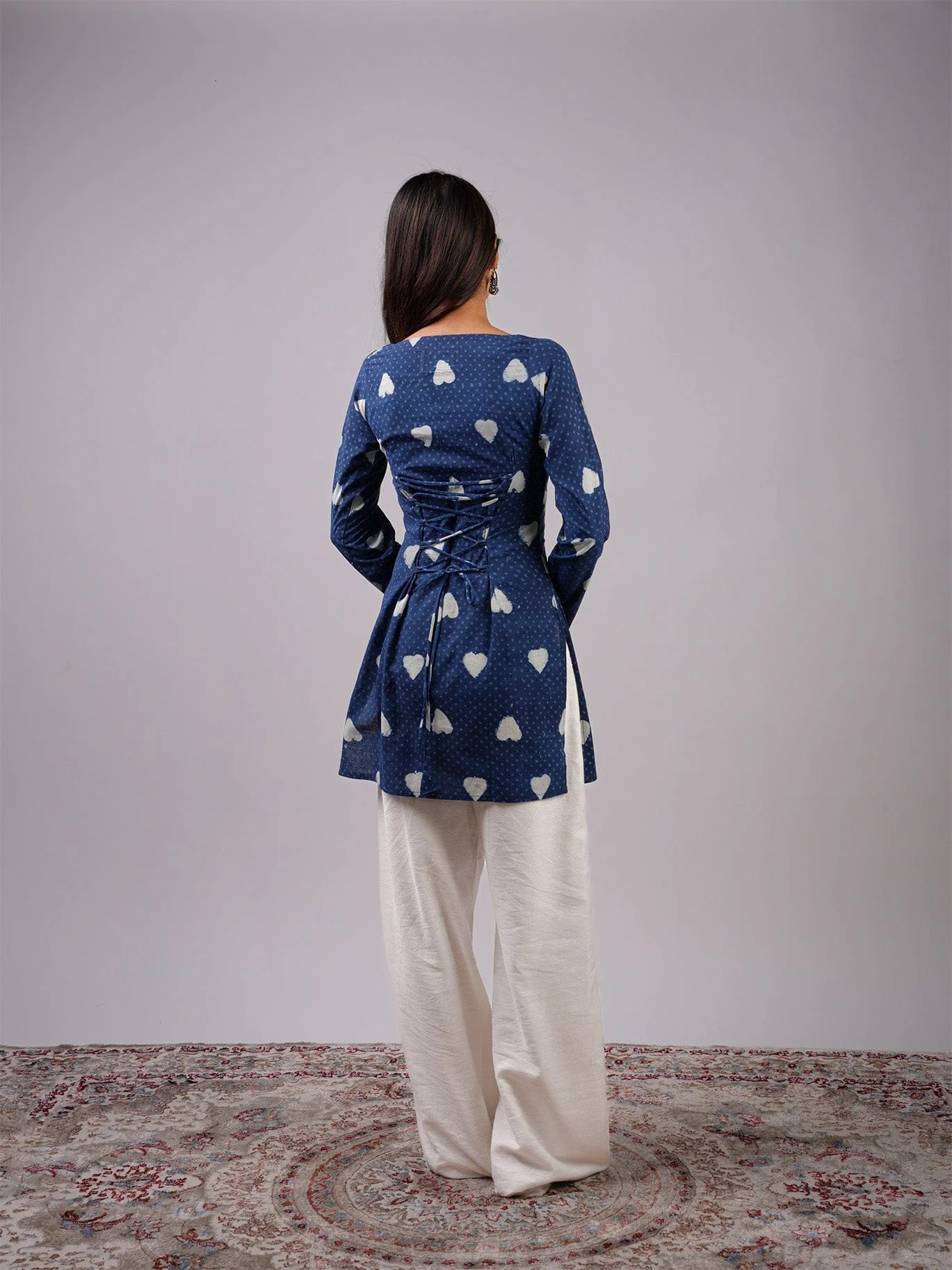 Sneha Sleeved Corset Kurti - Image 2