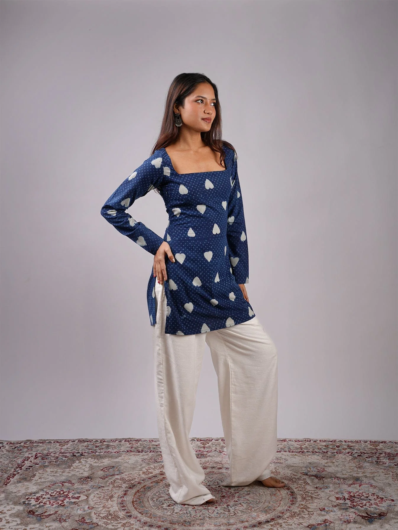 Sneha Sleeved Corset Kurti - Image 3