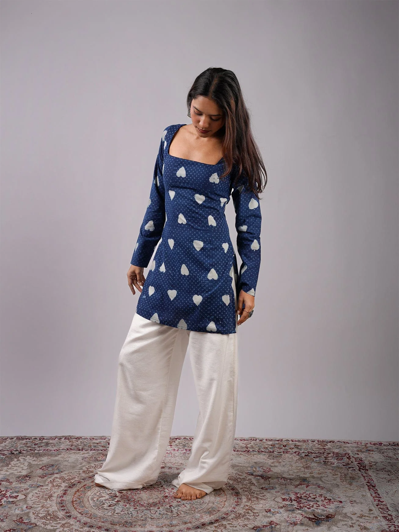 Sneha Sleeved Corset Kurti - Image 4