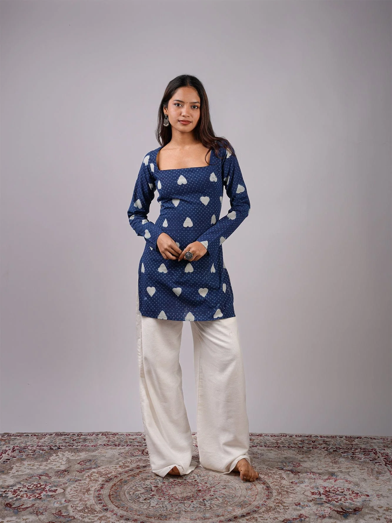 Sneha Sleeved Corset Kurti - Image 5