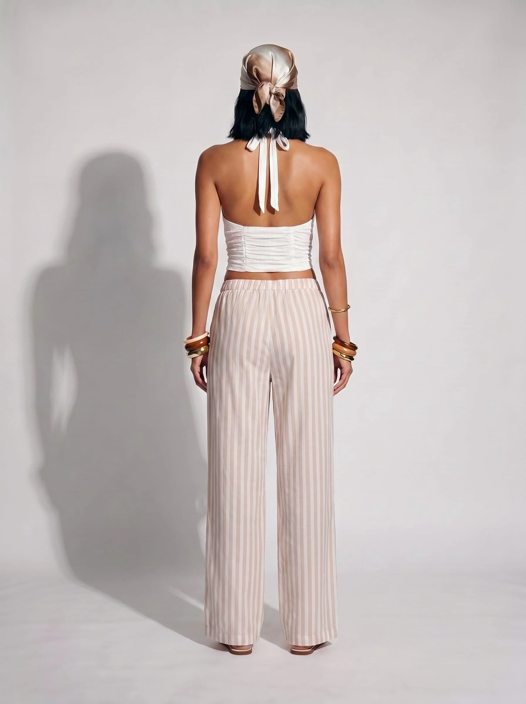 Striped Wide Leg Pants - Image 2