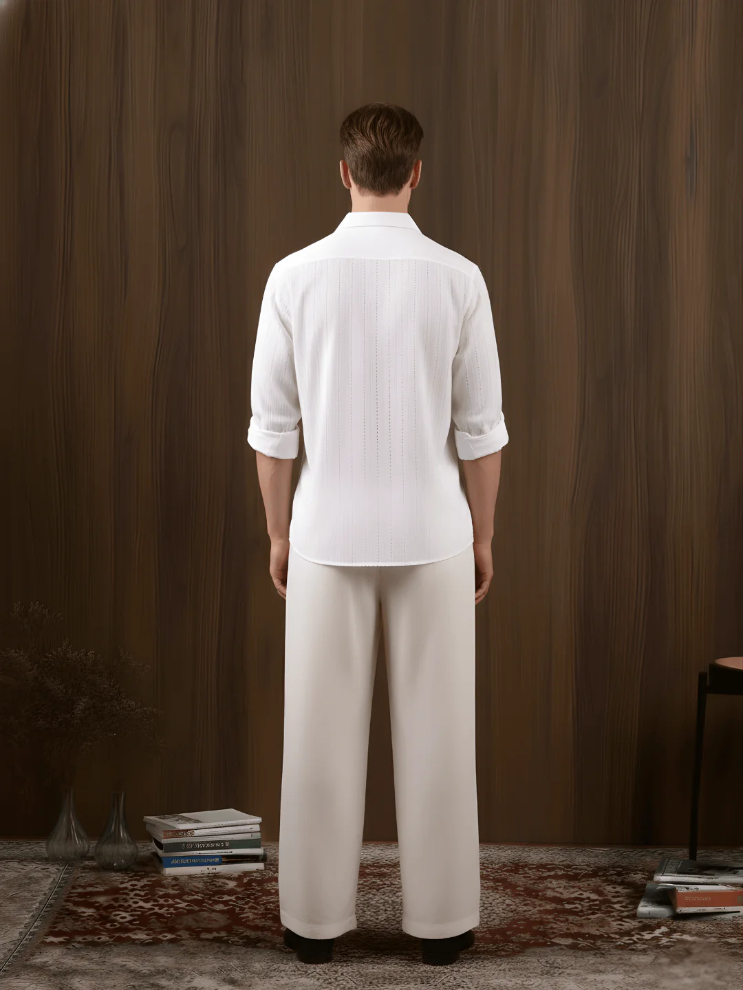 Sufi Jacquard Fitted Shirt - Image 3