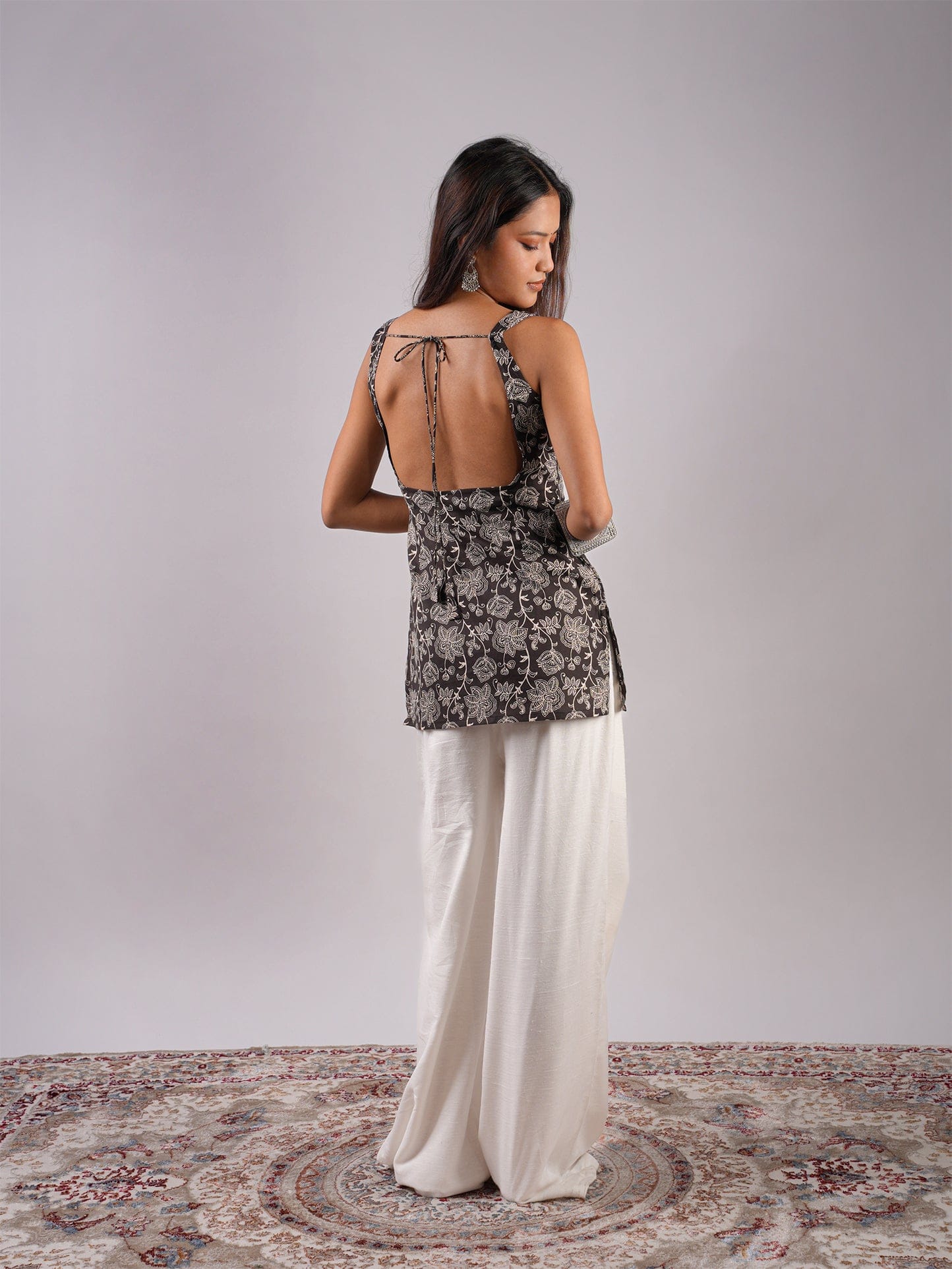 Tanvi Deep Back Kurti - Image 2