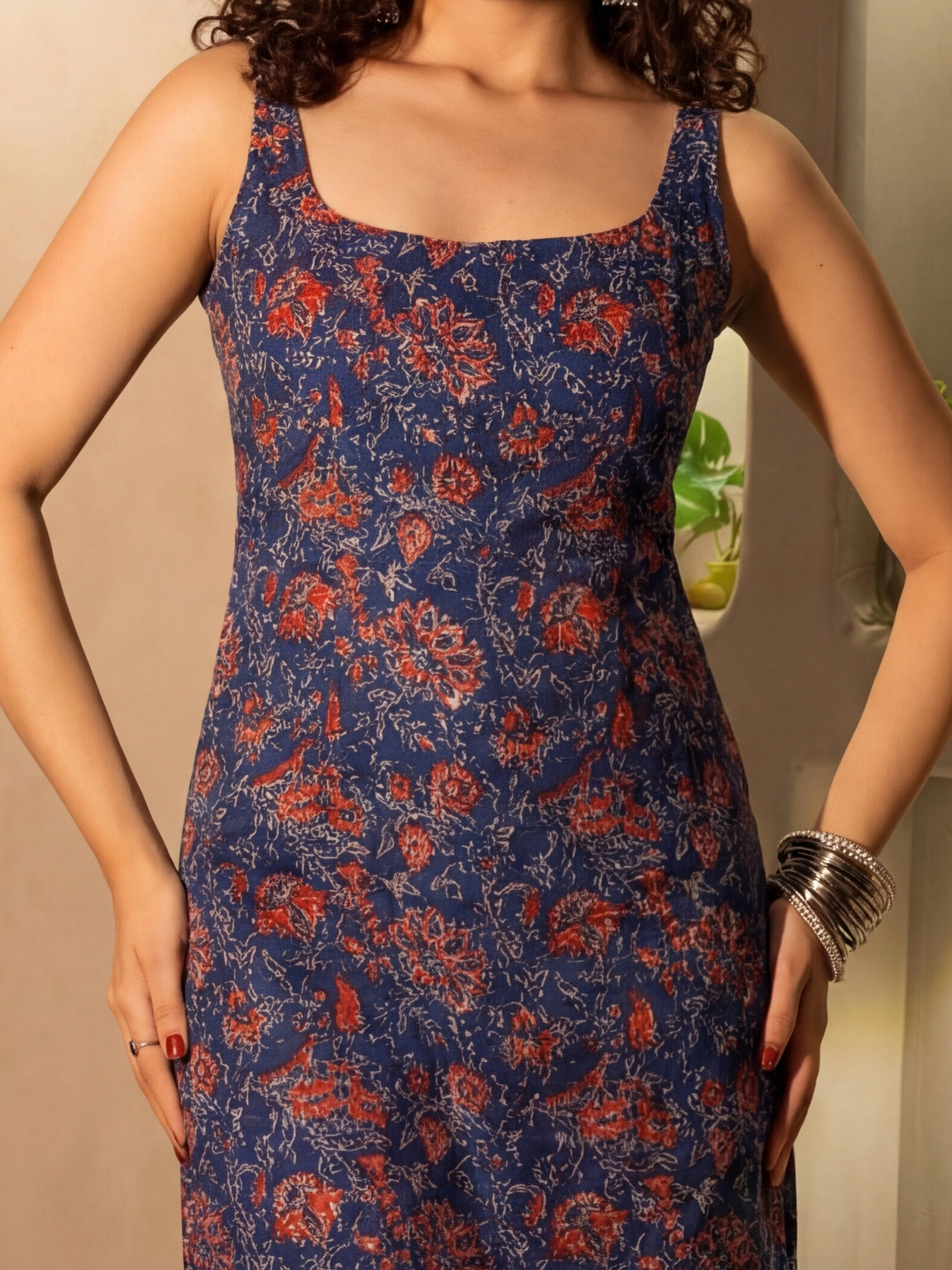 Zeenat Deep Back Long Kurti - Image 5